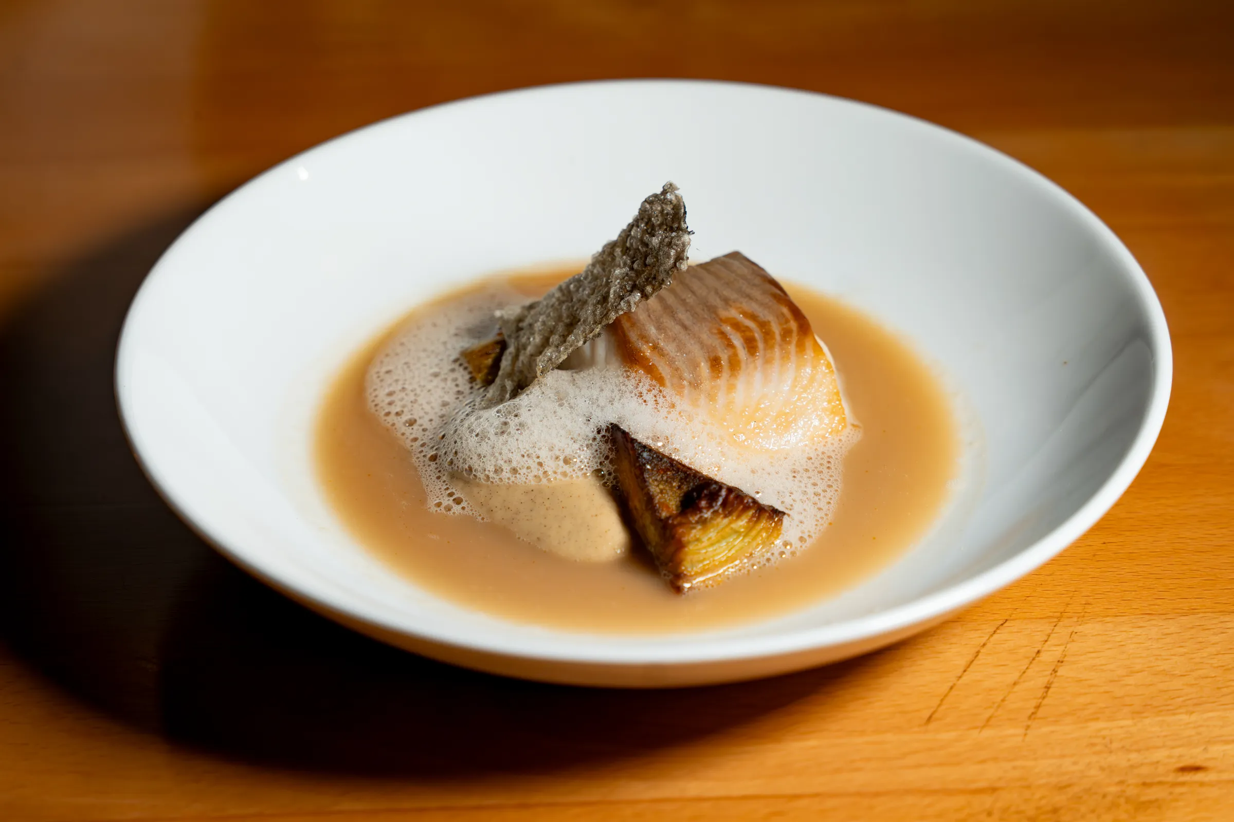 A seasonal course plated at Lilli, American ingredients guided by French technique